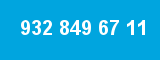 932 849 67 11 932 849 67 11
